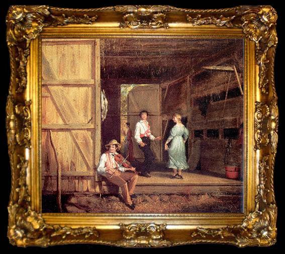 framed  William Sidney Mount Dancing on the Barn, ta009-2